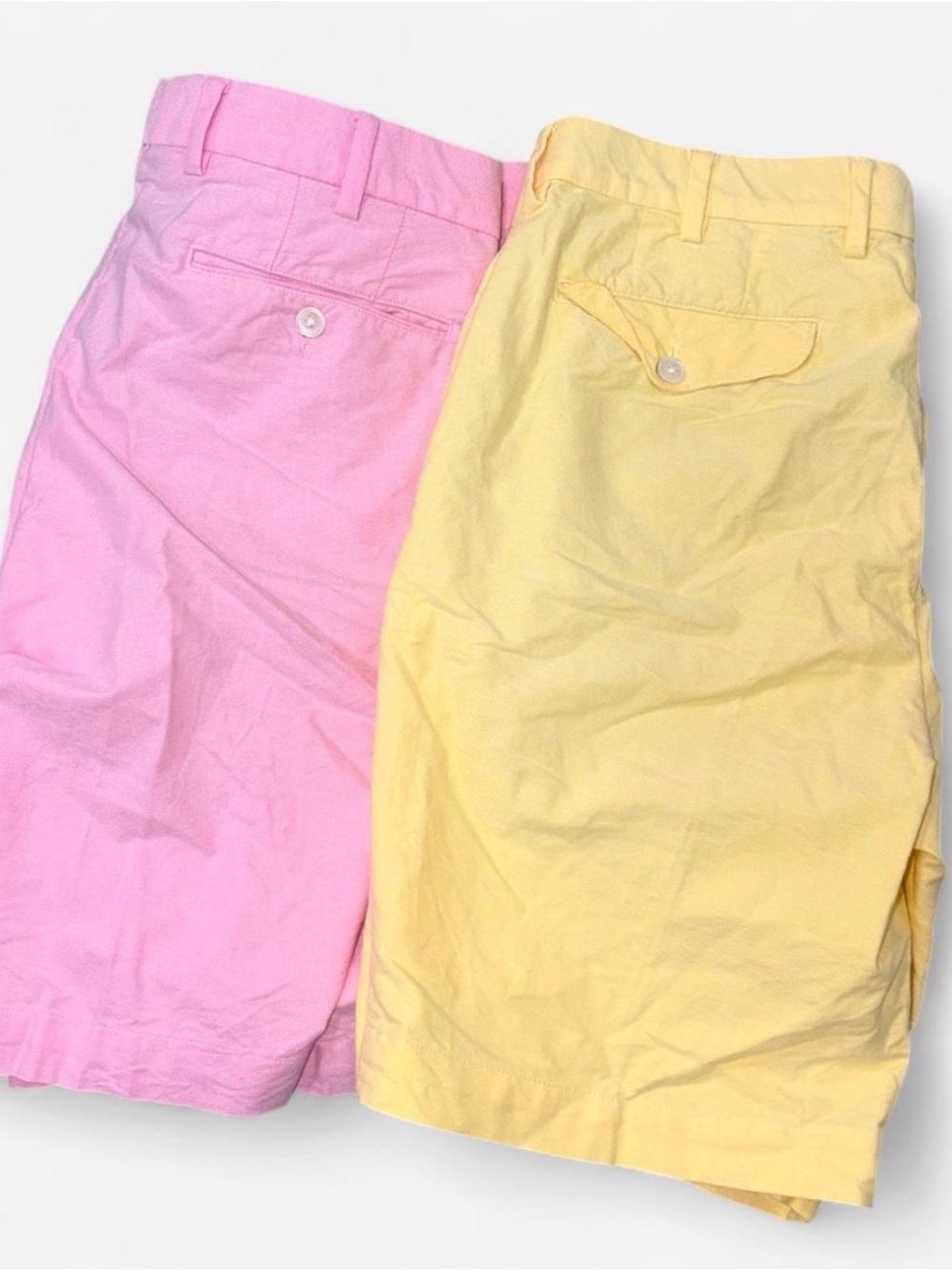 Polo Ralph Lauren Men’s 36 Pink Yellow Cotton Shorts Lot of 2